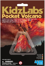 Load image into Gallery viewer, kidzlabs pocket volcano 4m eruptions science gadget captivating classic attention amaze fascinating baking soda vinegar instructions process safe ages 5+ 

