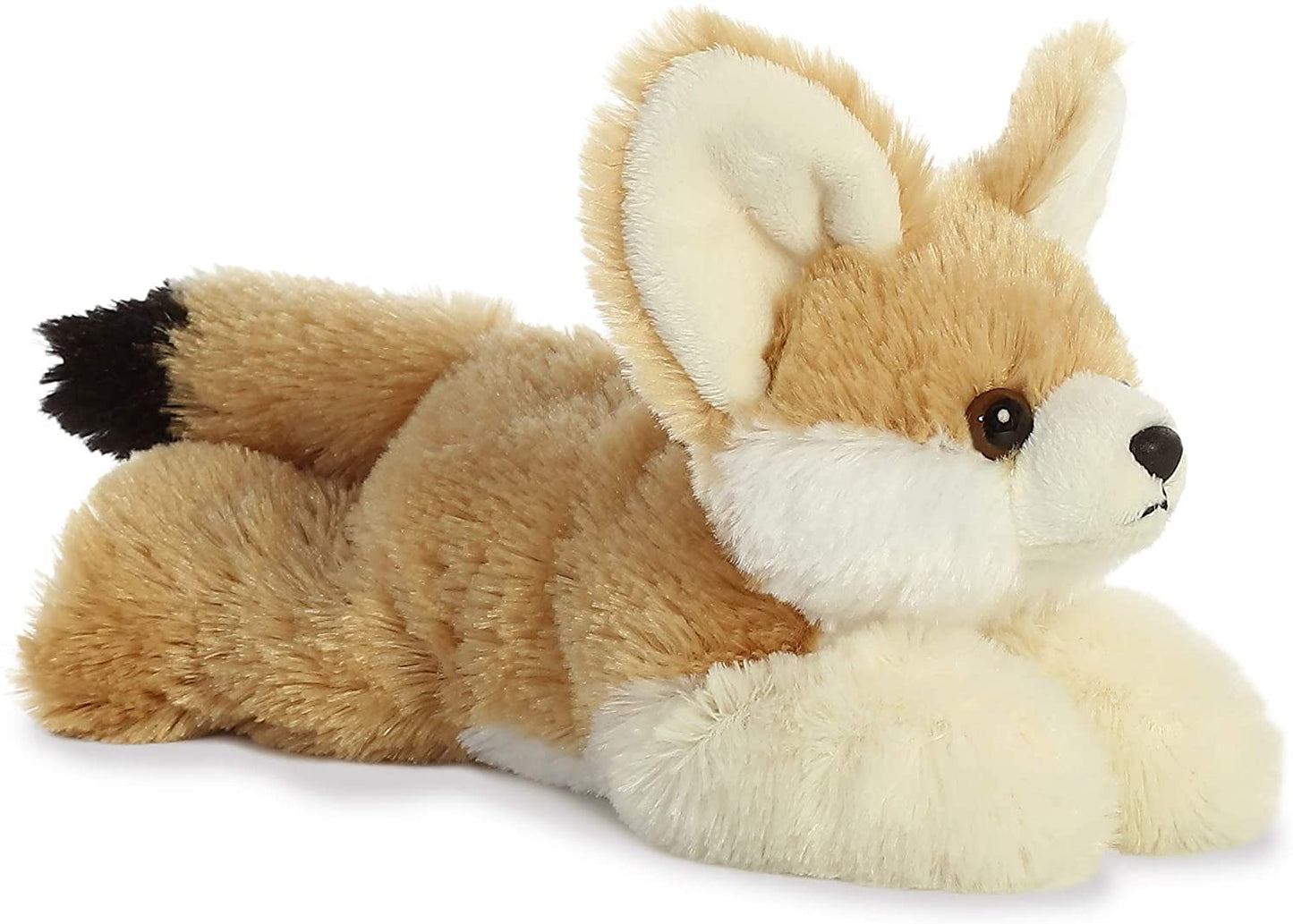 This Frisky Fennec Fox has large adorable ears and a tail with a black tip!