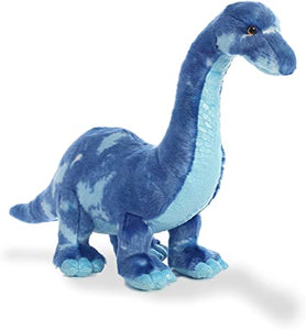 This Brachiosaurus is seriously cuddly with a soft two tone blue exterior and a squeezable plush filling.   This dinosaur soft toy will be adored by all dinosaur fans and budding palaeontologists. He is perfect for playtime and cuddle time, he will be a big part of children's playtimes for years to come.   Dinosaur soft toys are a great way to get children interested in dinosaurs and asking questions. 