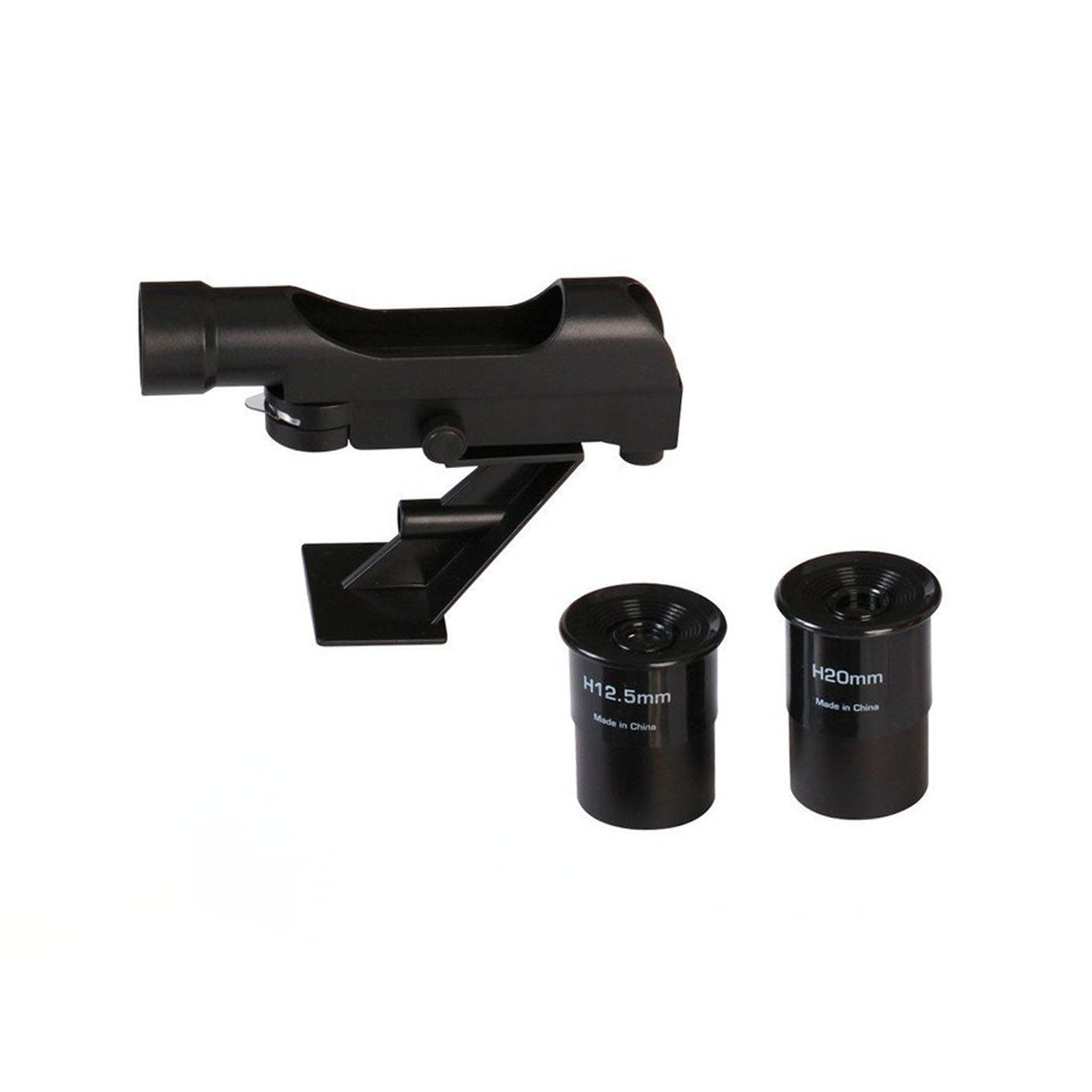 Easy and quick assembly. Two 1.25-inch diameter interchangeable eyepieces give you magnifications of 23x and 62x. Panhandle mount control allows you to smoothly move the telescope up, down and side to side.