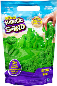 SQUEEZABLE FUN: Kinetic Sand is 98% sand & 2% magic! Pull it, shape it & mold it to create incredible sand art. Kinetic Sand sticks to itself & not to kids so it can be easily cleaned up & stored!