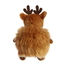 Load image into Gallery viewer,  With a pair of soft brown antlers on top of his head, the Floofy Reindeer is a handsome chap, and is bound to be a stable influence in your life. You’ll even get a great night’s sleep with this little reindeer beside you, because unlike Rudolph, this one is not a ‘light’ sleeper
