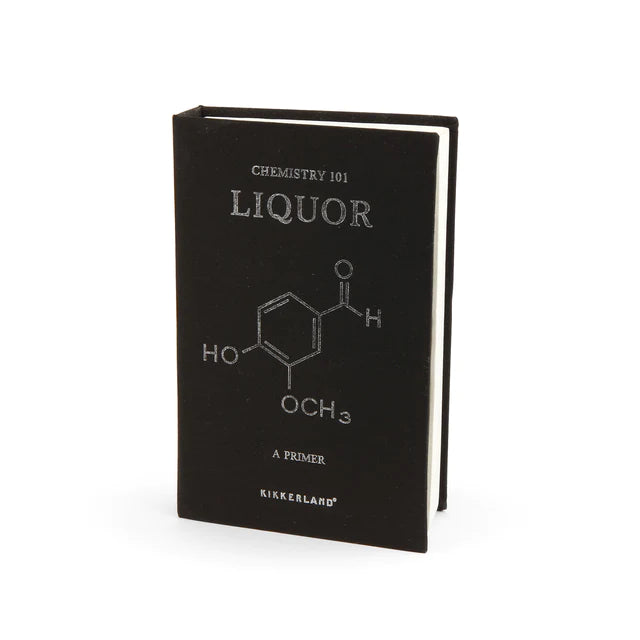 You'll really make the grade with the Chemistry book. Hidden inside is a stainless steel flask, ready to hold all your favorite concoctions.