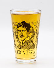 Load image into Gallery viewer, Nikola Tesla Pint Glass
