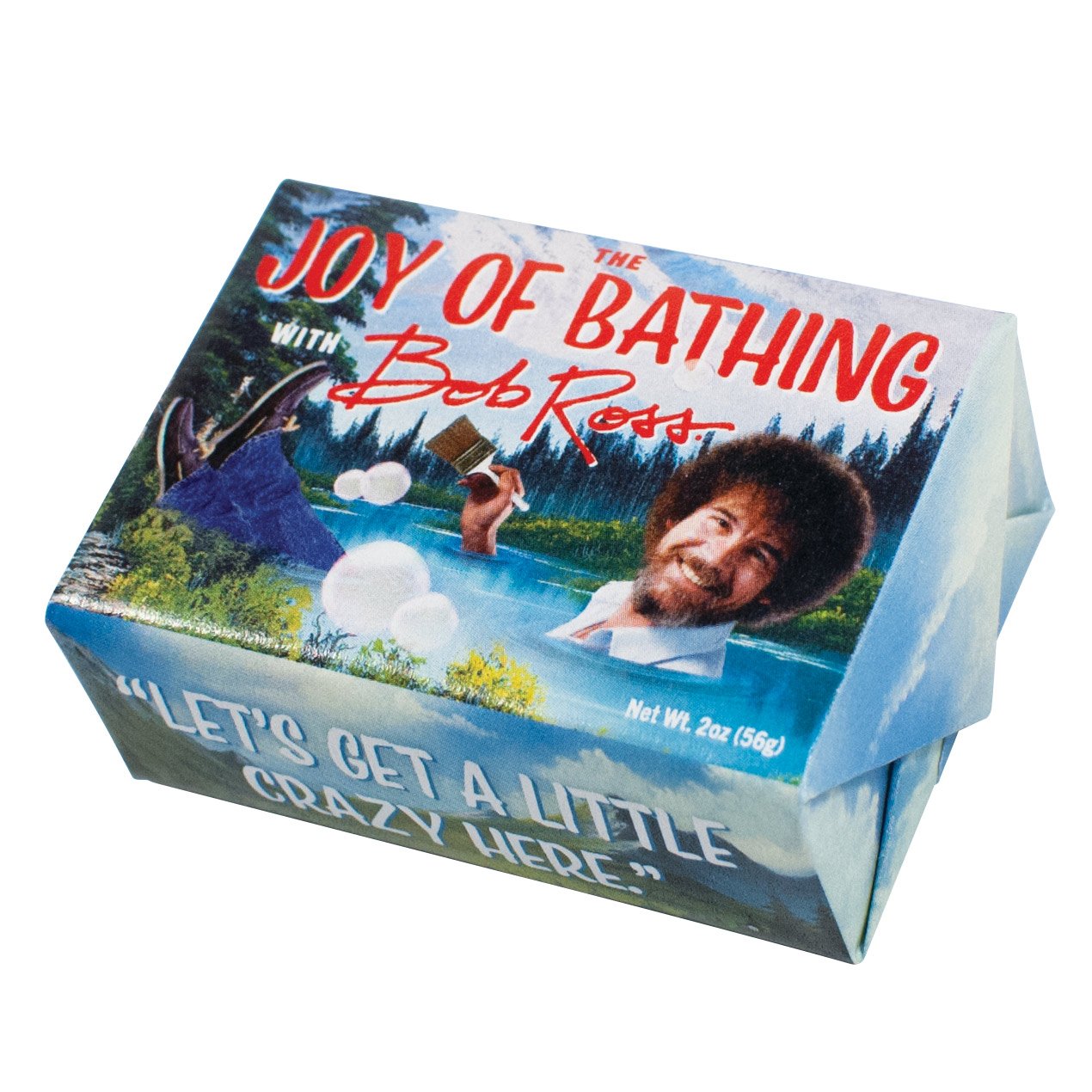 Bob ross the joy of bathing soap scented smell good inspiration honey oatmeal unique spark joy painting paint gift art artist