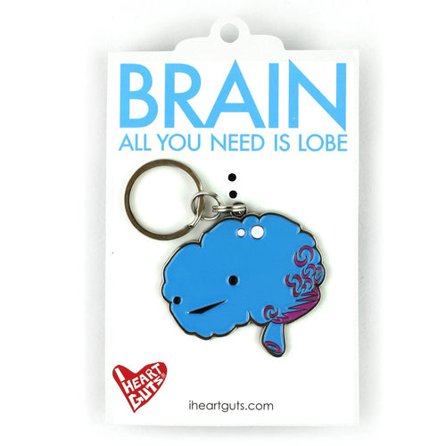 brain keychain i heart guts brains smart key keys all you need is lobe zinc alloy soft enamel 2