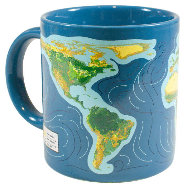 climate change mug unemployed philosopher's guild tea coffee planet-wide catastrophe hot liquid cold beverage 10oz weather mugs color change climate