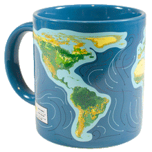 Load image into Gallery viewer, climate change mug unemployed philosopher&#39;s guild tea coffee planet-wide catastrophe hot liquid cold beverage 10oz weather mugs color change climate
