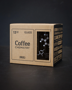 coffee chemistry mug cognitive surplus thesis glass intellectuals thinkers science nerds caffeine 13oz molecules molecular qualities flavors guaiacol roasted aroma diacetyl buttery hand blown unique science mug kitchen glassware glasses gift 