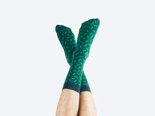 Load image into Gallery viewer, Fun and comfy pair of socks shaped as cacti. One size fits all.
