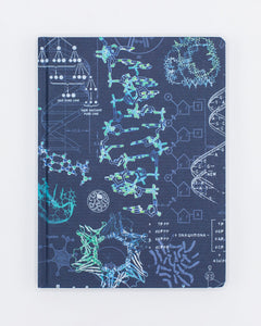 Carry information through the pages of this hardcover journal by filling them with notes from the lab, keep track of your data, or pass it along to a loved one.