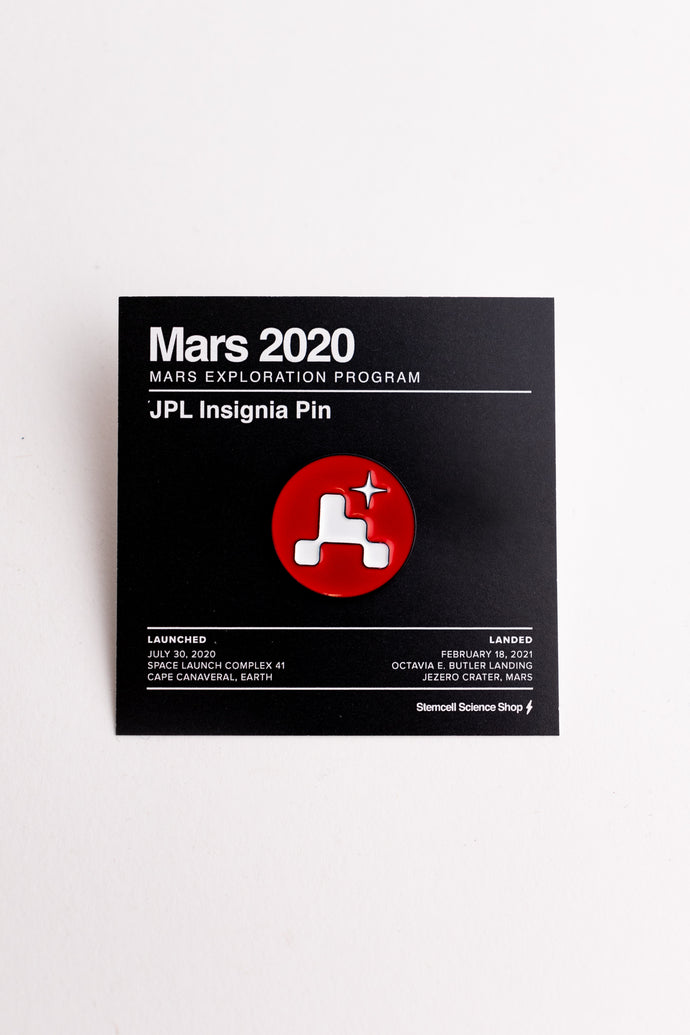 JPL insignia pin for the Mars 2020 Exploration Program  Diameter: 0.75"