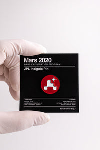 JPL insignia pin for the Mars 2020 Exploration Program  Diameter: 0.75"