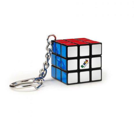 rubik's cube 3x3 keychain challenge puzzle puzzles colors turn twist solution smart muscle memory hand eye coordination motor skills ages 8+