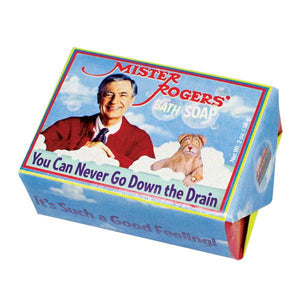 mister rogers soap unemployed philosopher's guild puppets fish your sink is special fresh milk cocoa butter scent ponder rinse repeat mr rogers happiness gift clearance