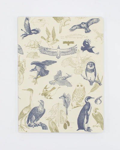Hunt down your conclusions or let your imagination soar in this cream-colored Birds of Prey notebook.