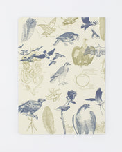 Load image into Gallery viewer, Hunt down your conclusions or let your imagination soar in this cream-colored Birds of Prey notebook.
