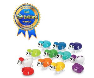 snap n learn counting sheep learning resources wooly wonderful number color skills educational toys 10 sheep math lessons number recognition counting sequencing color rainbow red blue orange green fine motor skill toy coordination surprise barnyard plastic storage ages 2+ baby