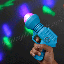 Load image into Gallery viewer, space gun light toy flashing blinky lights shine light darkness galaxy sparkle sparkle blue led blaster party light show walls floors rotating dome versatile all ages
