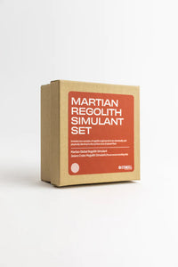 This set includes two important samples of regolith engineered to be chemically and physically identical to the surface dust of planet Mars.