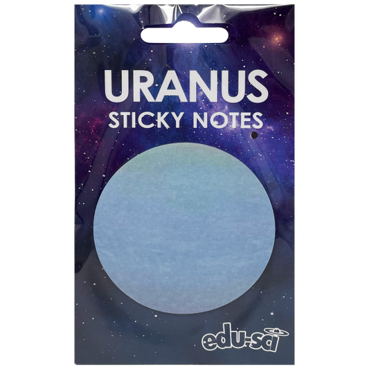 Uranus Sticky Notes  30 Notes on backing card  6cm diameter