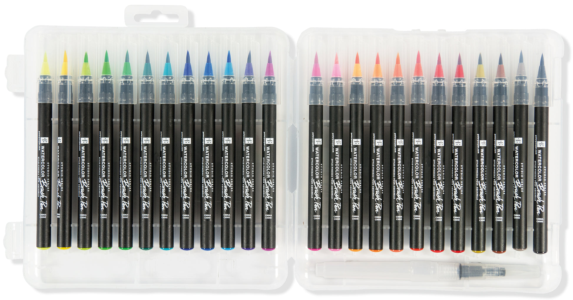 studio series watercolor brush pens gorgeous watercolor effect bristle vivid colors colorful blend water brush painting brush lettering coloring sketching nylon bristle tips art artists stationary pen paint artists creativity color colouring
