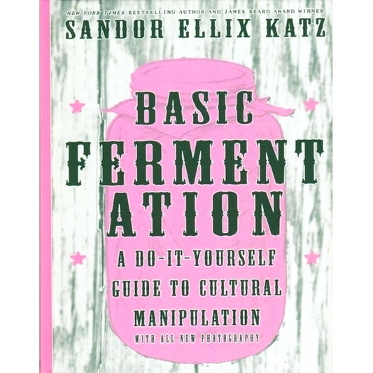 Hardcover book. Published by Microcosm! Fermented foods are great for your health, and this book is a great resource for learning to use the microbes around you. Wanna learn how to make your own sourdough? Miso? Beer? Yogurt? Injera (Ethiopian sourdough) bread?