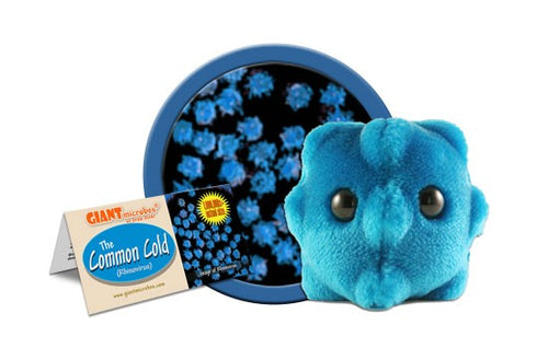common cold plush giantmicrobes giant microbes catch cuddly companion ages 3+ polyester facts educational fun fascinating toy toys nurse nursing nurses microbial disease medicine medical students doctor doctors biology