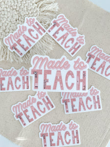 This sticker pack includes the STEM Teacher sticker, the 'future of STEM' sticker, and the 'made to teach' sticker. These stickers are perfect for anyone who loves engineering and science! They can be easily placed on laptops, iPads, journals, water bottles, and many other surfaces.