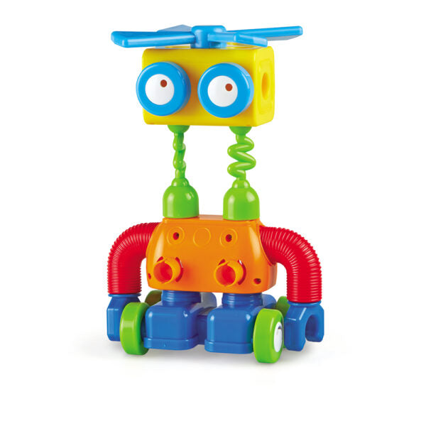 What kind of robots can you dream up? Kids build their own twisting, turning STEM creations with the mix-and-match pieces of the 1-2-3 Build It! Robot Factory from Learning Resources. Sized just right for little hands, this build-it-yourself toy’s chunky plastic pieces are ready to help kids design, build, and tinker with their own robot squad during open-ended play sessions. 