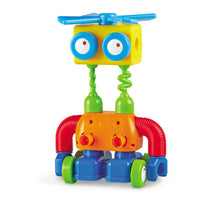 Load image into Gallery viewer, What kind of robots can you dream up? Kids build their own twisting, turning STEM creations with the mix-and-match pieces of the 1-2-3 Build It! Robot Factory from Learning Resources. Sized just right for little hands, this build-it-yourself toy’s chunky plastic pieces are ready to help kids design, build, and tinker with their own robot squad during open-ended play sessions. 

